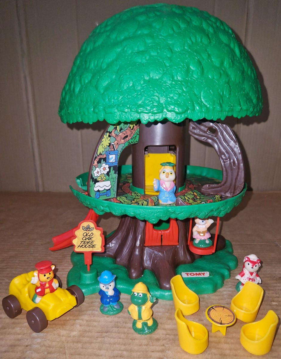 Vintage Rare Kenner Tree Tots Tomy Variant Acorn Green FAMILY TREE HOUSE  Playset