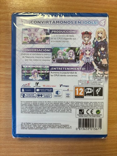 Hyperdimension Neptunia Producing Perfection (VITA), SPANISH INLAY & BRAND NEW - Picture 2 of 2