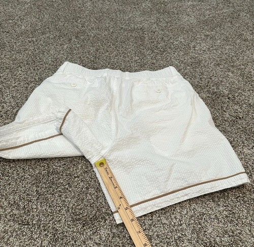 Todd Snyder Tipped Seersucker Pull On Short weiß Größe S - Bild 6 von 6