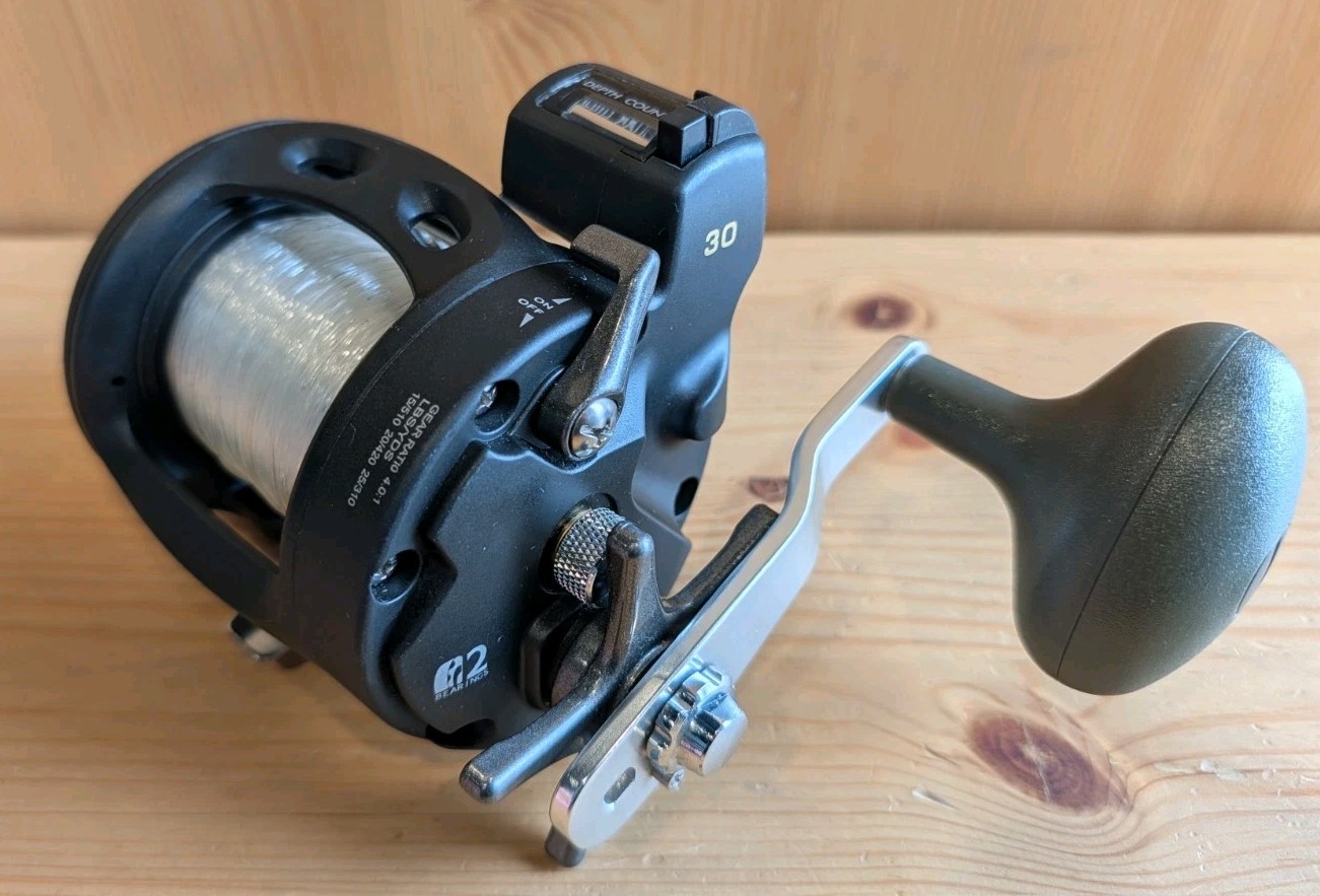 Cabela's Depthmaster III 30 Level Wind Fishing Reel W/Line Counter & Clicker