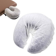 Disposable Massage Table Face Cradle Covers 13" White 100 Pack Soft 25 GSM Spa