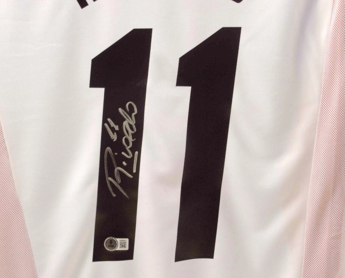 Rivaldo Signed AC Milan Away Soccer Jersey #11 with Beckett