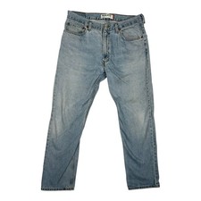 Vintage 505 Levi s Blue Denim Jeans Size 36x32 Distressed Grunge Light Wash
