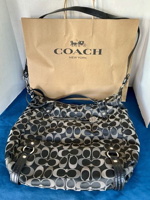 Coach Tri-Color Signature Alexandra Shoulder Satchel G1193-F17580