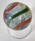 Antique German Latticino Swirl Glass Marble 1 1/16" — photo 9