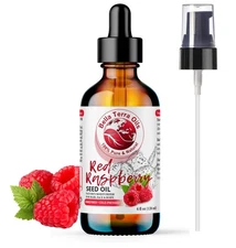 Organic Cold-Pressed Red Raspberry Seed Oil 100% Pure Skin Hair SPF Moisturizer