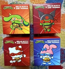 Mcdonalds Happy Meal Toys Teenage Mutant Ninja Turtles x Hello Kitty. Set Of 4.