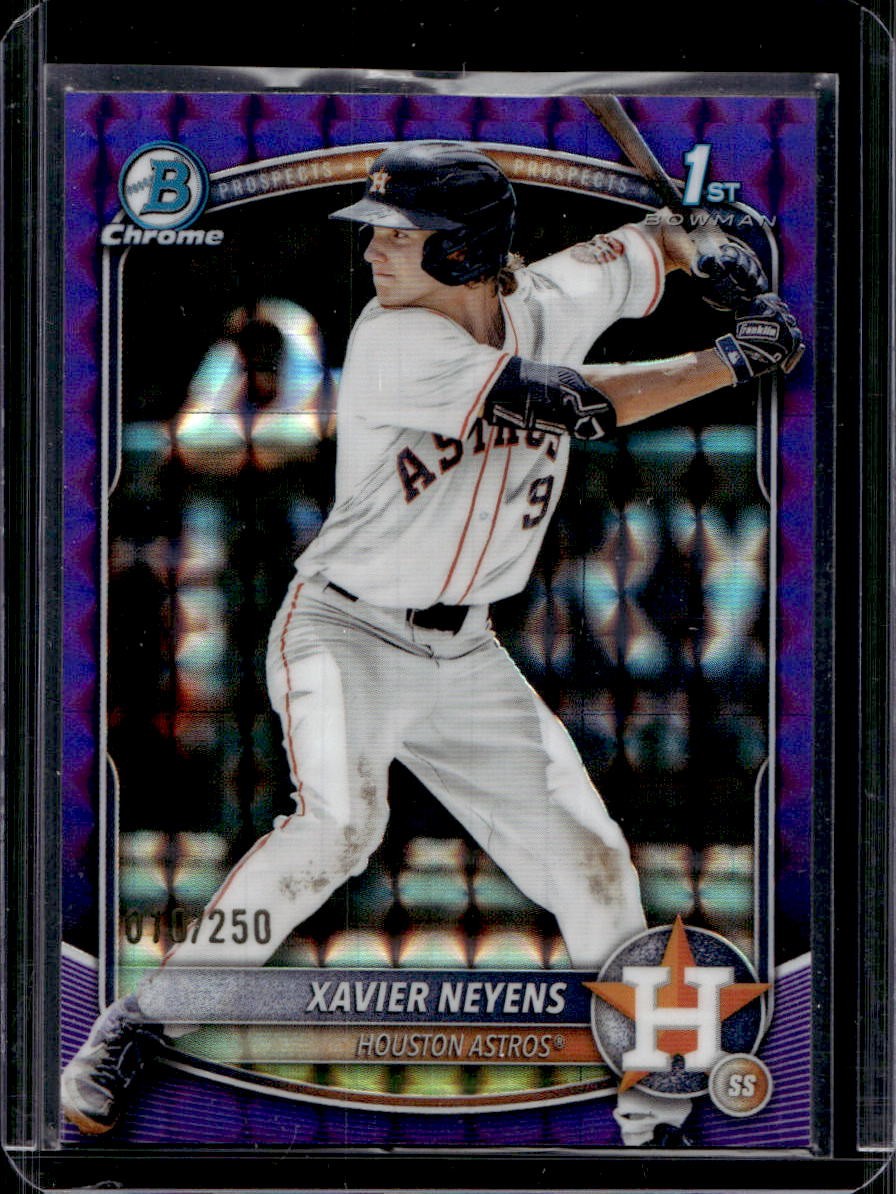 Xavier Neyens 2025 Bowman Draft Chrome #BDC-2 Purple Geometric /250