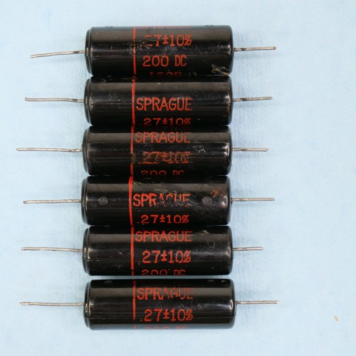 Sprague Black Beauty Capacitors 160P Qty 6 Each Variations You Choose .22 .15 +