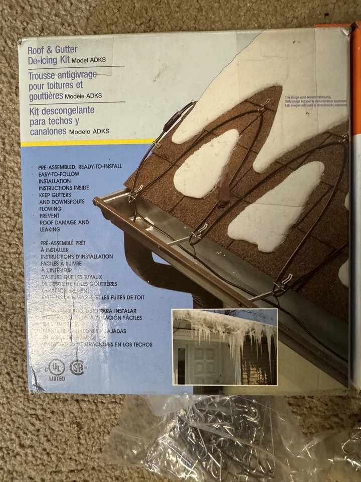 (2) Kits de deshielo Easy Heat & Frost KingRoof & Gutter - bajo voltaje 80 pies/60 pies Foto 4 de 4
