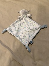 Mary Meyer Blue White Lamb Knots Knotted Security Baby Blanket 13
