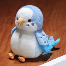 Budgerigar Parrot Bird Plush Toy 10" Stuffed Animal Toddler Doll Gift for Kids