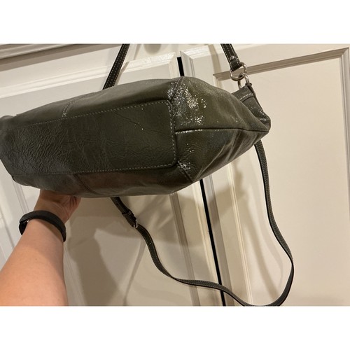 Coach Schultertasche Leder olivgrün Umhängetasche Handtasche verstellbarer Riemen - Bild 13 von 14