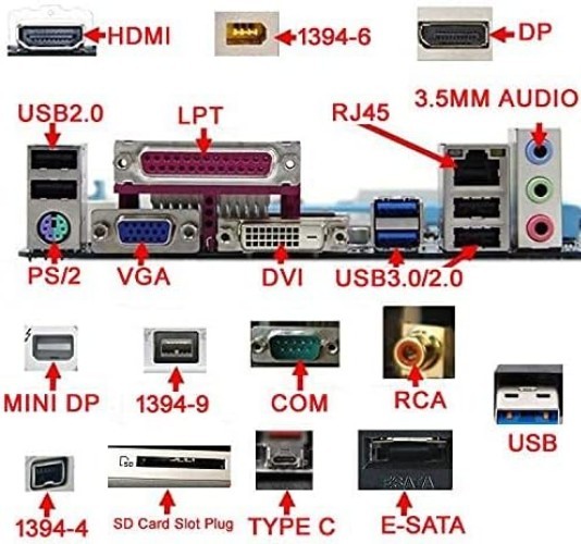 80 PCS Computer Laptop & Motherboard Anti-Dust Plugs Protect Ports Covers