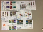 Six israel registered fdc with six TAB stamps.Each fdc with two sets(m)