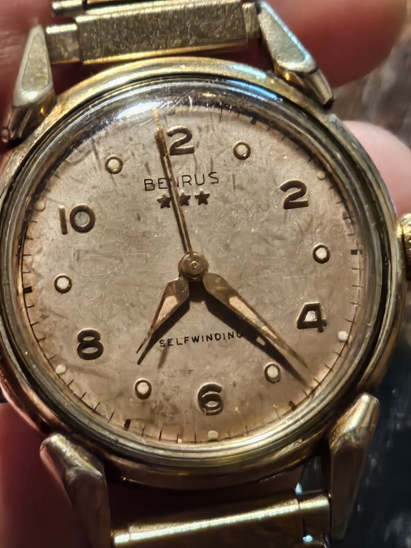 Vintage Benrus Men's 3 Star Watch Self Winding Gold Filled Automatic Watch 