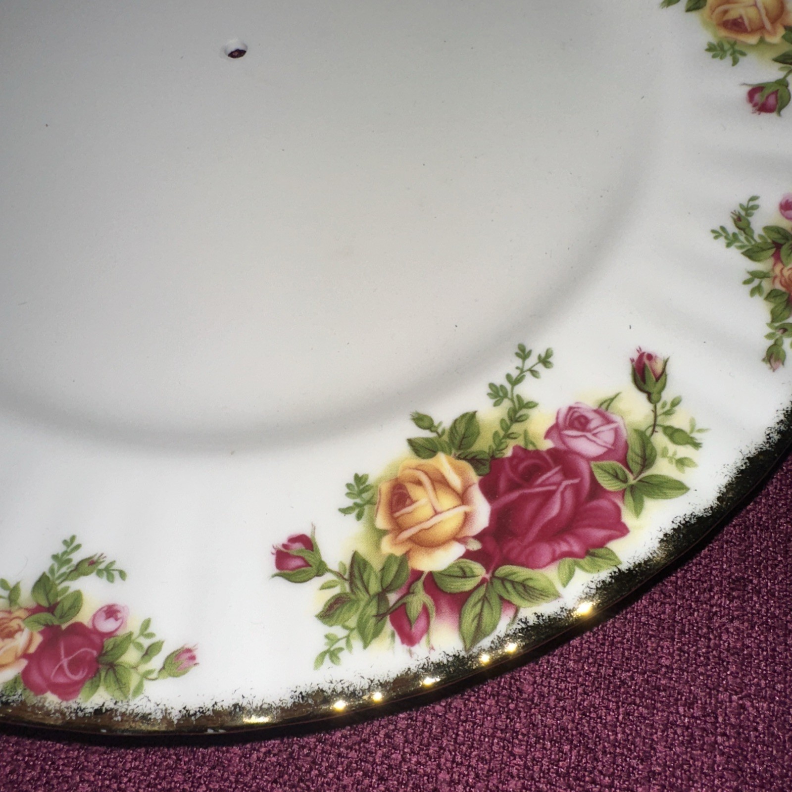 Royal Albert Old Country Roses China 1 Tier Serving Tidbit Tray Dish England