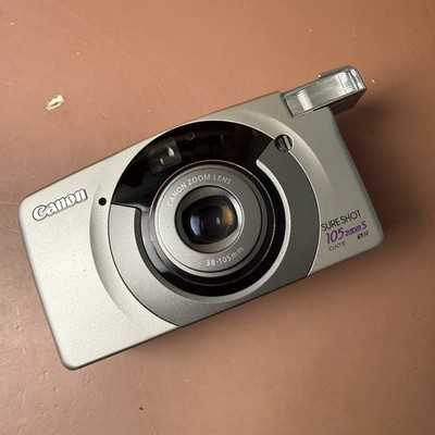 Canon Sure Shot 105 Zoom S 35mm Point & Shoot Film Camera WORKS