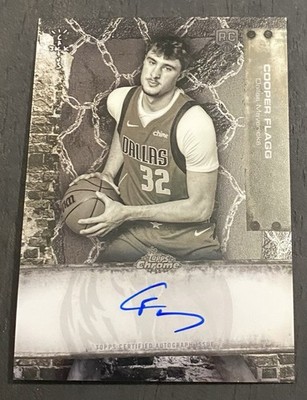 COOPER FLAGG 2025-26 TOPPS CHROME X CACTUS JACK #BV-CF ROOKIE AUTO RC MAVERICKS