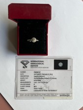 H. Samuel Platinum Diamond Halo Engagement Ring 0.16ct F SI2 IGI Certified Box
