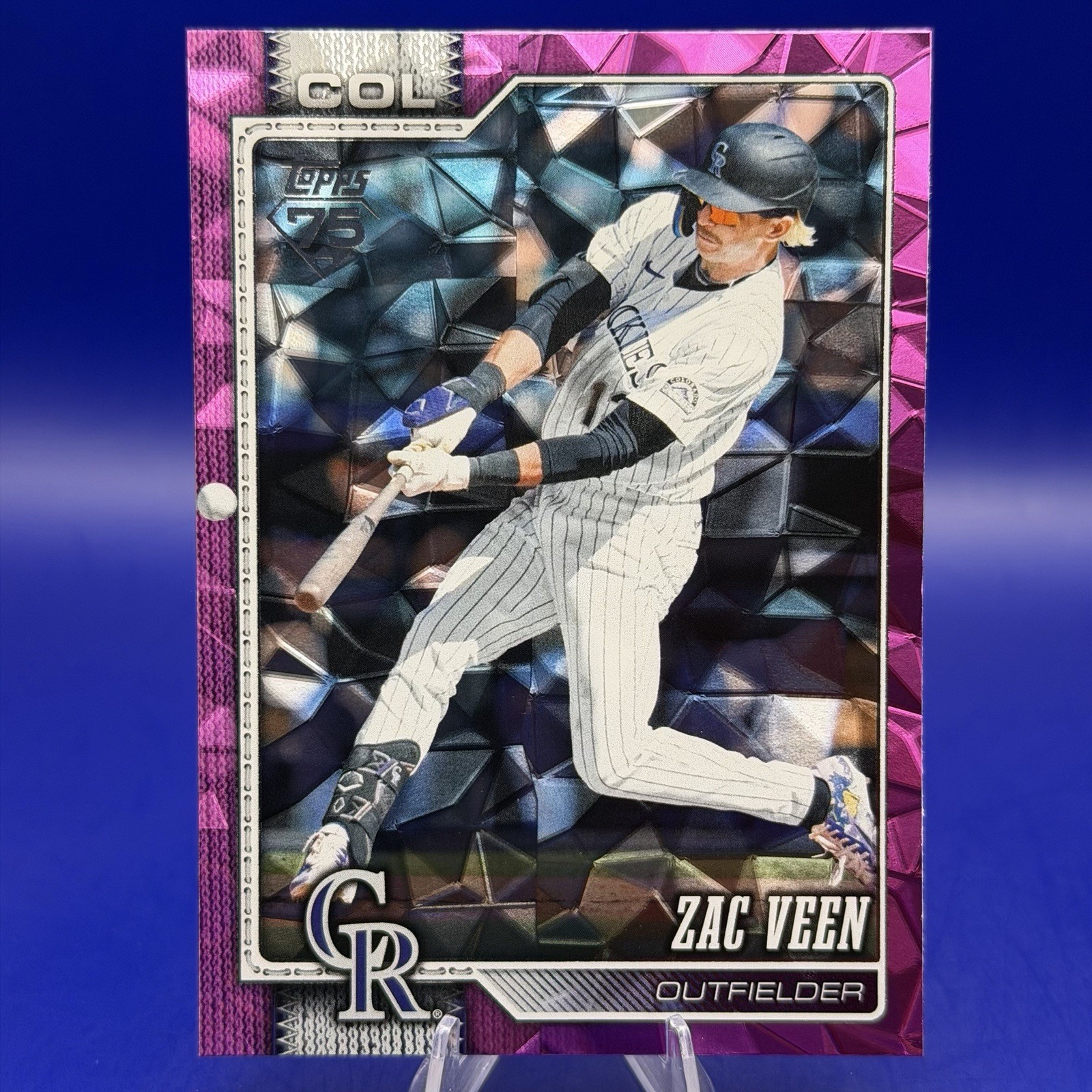 2026 Topps Series 2 Zac Veen Pink Diamante Foil #514 Colorado Rockies