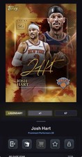DIGITAL TOPPS NBA COLLECT Josh Hart LEGENDARY GOLD SIGNATURE Read