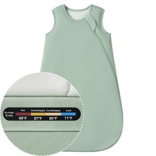 Baby Sleep Sack 6-12 Months, 70 Rayon 30 Cotton 1.0 TOG Wearable Blanket, W...