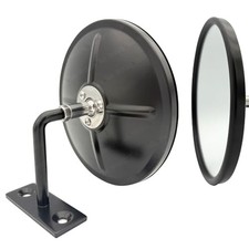 6 Inch Flat Round Mirror Blind Spot For Truck Bus Atv Utv Black Flat Mirror
