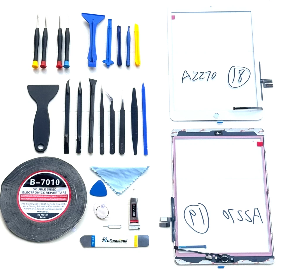 FÜR APPLE Apple iPad 8 2020 Display Touch Glas A2270-A2428-A2429-A2430 INKL.WERZEUGE