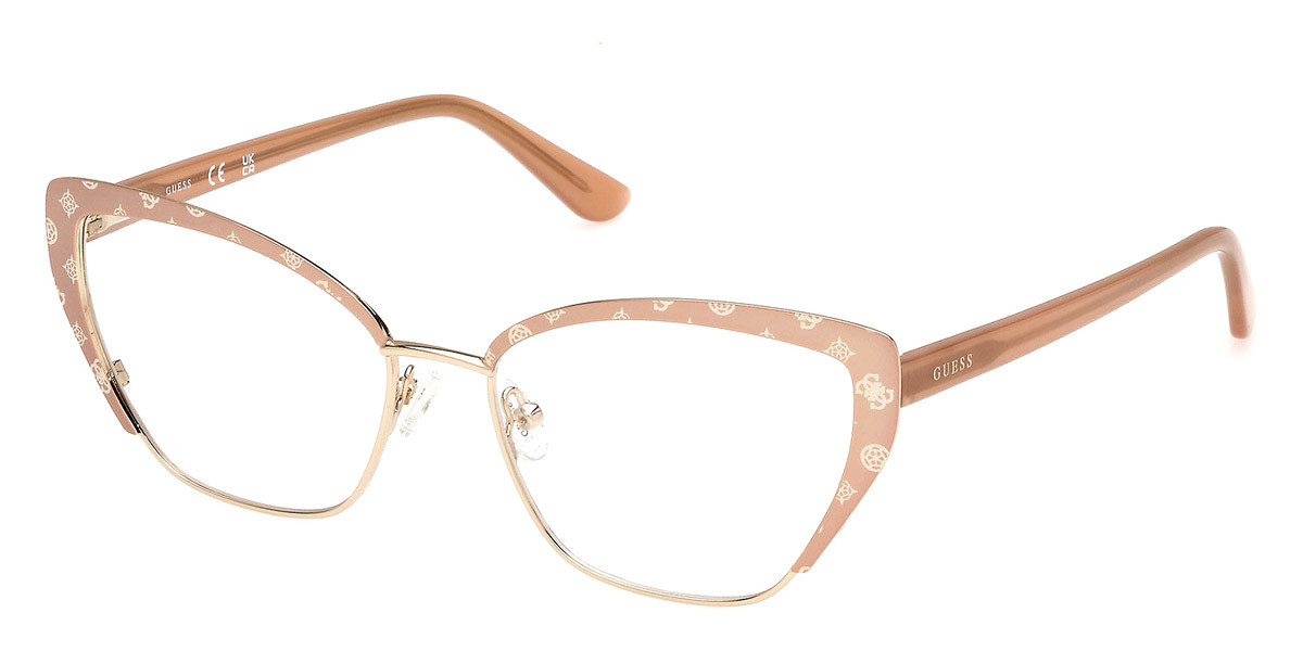 NWT Guess GU50122 Beige Cat Eye 54mm Eyeglasses Guess GU50122 Eyeglasses | Select Eyewear main image 2