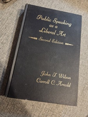 Public Speaking 1968 John F Wilson Vintage Hardback Book 
