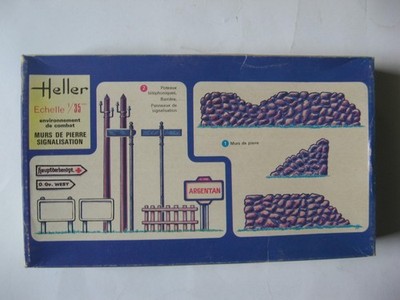 HELLER 1/35 SCALE-MURS DE PIERRE SIGNALISATION--ALL PARTS SEALED --$12.90 SHIP