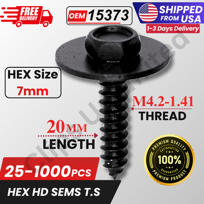 #ad M4.2 x 20mm Hex Head SEMS Tapping Screw 16mm Washer A15373 GM 1640810 25 1000PCS $130.49