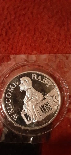 fine silver 1 oz Welcome Baby