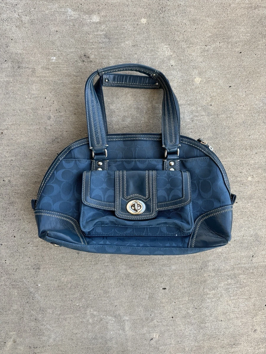 Coach Hampton Satchel/Top Handle Bag Blue Bags & Handbags for