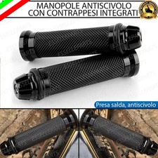 MANOPOLE MANUBRIO ANTISCIVOLO NERO CON CONTRAPPESI PER HONDA CBR 125 R