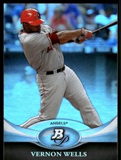 Vernon Wells 2011 Bowman Platinum #88 Angels MLB READ FREE SHIPPING AutographDen
