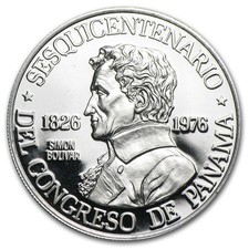 1976 Panama Platinum 150 Balboas Proof (APW .2987 oz) 2234.58 per troy oz