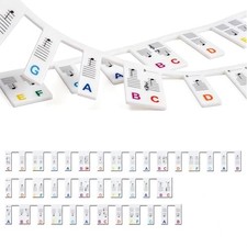 Removable Piano Keyboard, Silicone Note Labels 88-Key, Beginner Piano Notes