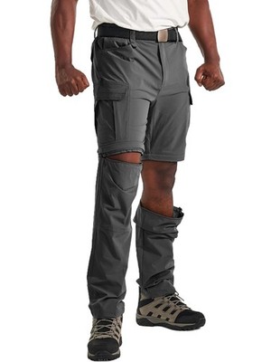 Men's Convertible Hiking Pants Waterproof Quick Dry Zip-Off Lightweight Tacti...