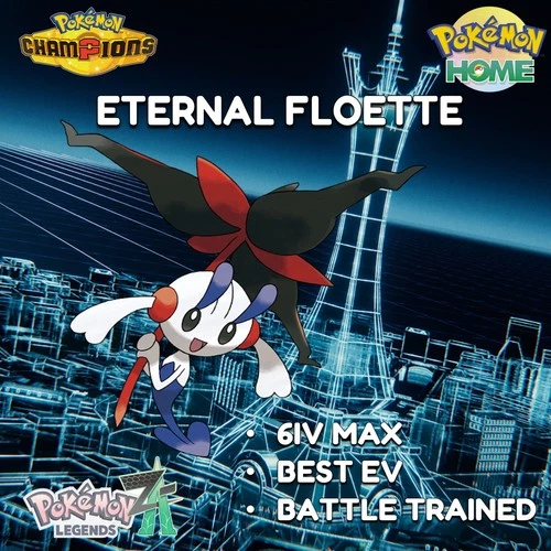 ✨6IV Eternal Flower Floette ✨ Pokemon Home, Champions, ZA ?Fast Online Delivery