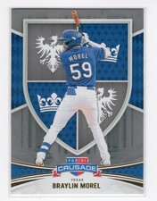 Braylin Morel 2024 Panini Crusade Baseball Texas Rangers Gold #127