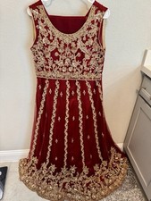 Maroon Kameez And Dupptta