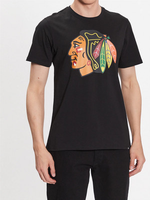 Chicago Blackhawks Herren T-Shirt 47 Brand NHL Imprint Echo Top - Neu