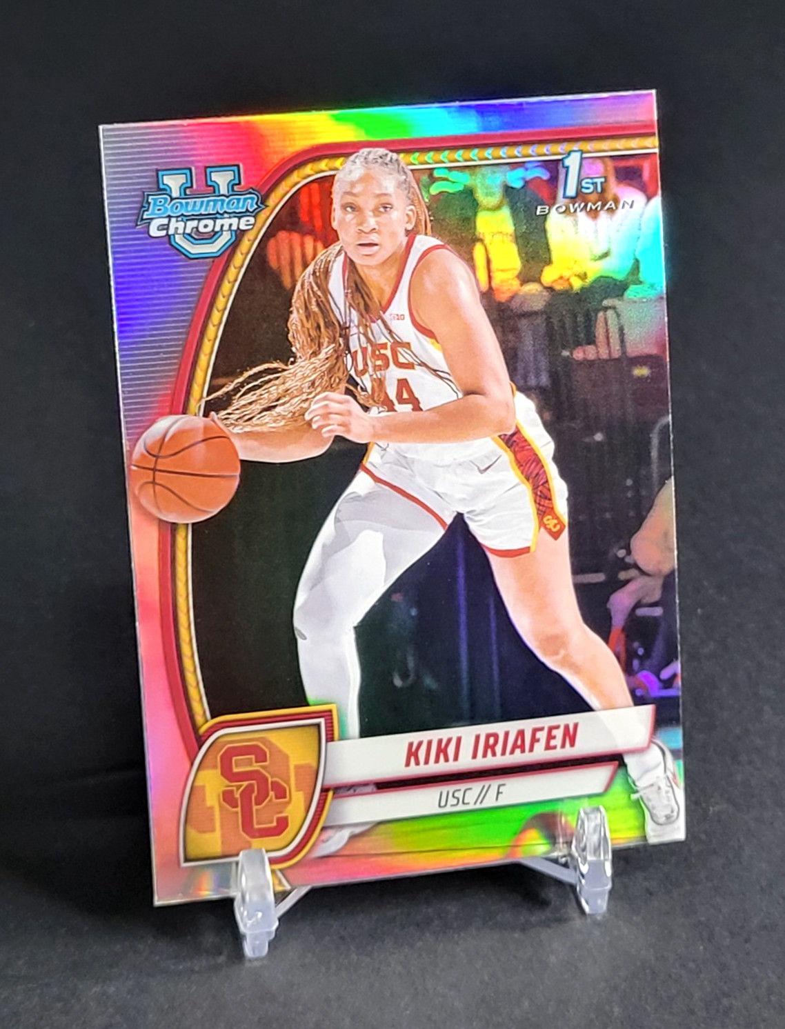 Kiki Iriafen - 2024-25 Bowman University Chrome #47 - 1st Bowman Refractor USC