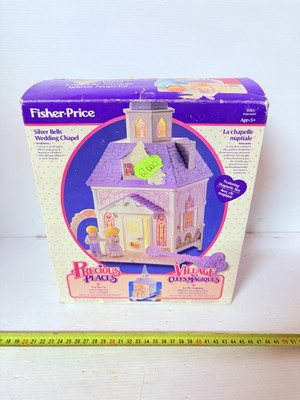 FISHER PRICE PRECIOUS PLACES WORD HOCHZEITSKAPELLE SILBER GLOCKEN VINTAGE NEU!