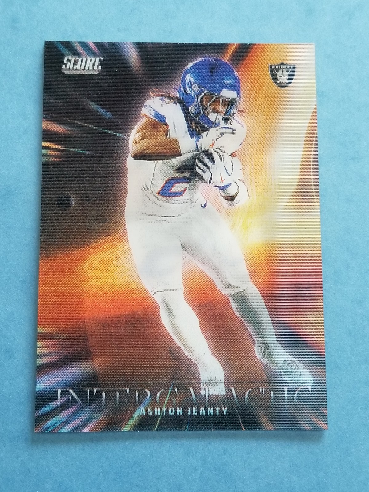 ASHTON JEANTY 2025 Score Football Intergalactic 3D Lenticular # 6 CASE HIT