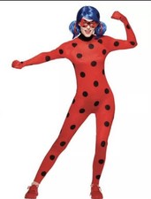 Spirit Halloween Ladybug Adulto Halloween Disfraz Talla Grande Peluca, Disfraz y Máscara