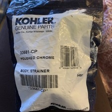 Kohler 33681-CP Strainer Body Genuine Parts Repair Replacement Polished Chrome