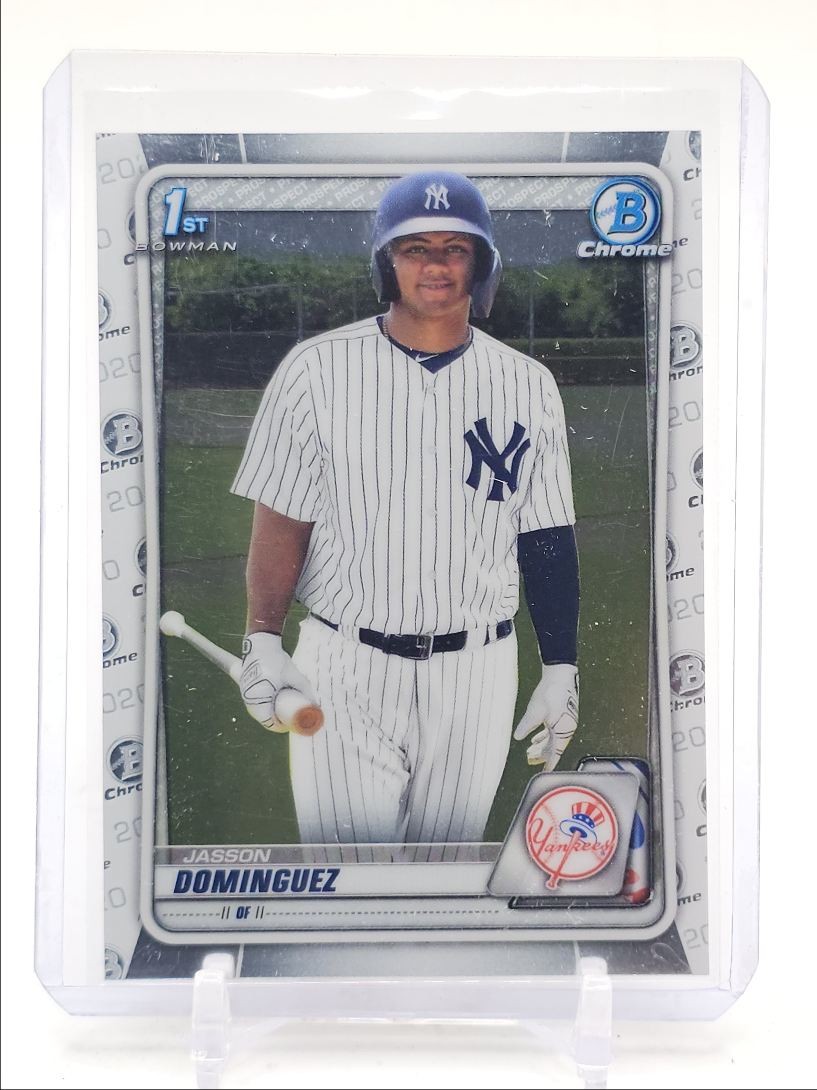JASSON DOMINGUEZ 2020 BOWMAN CHROME 1ST BASEBALL YANKEES #BCP-8 Q1300